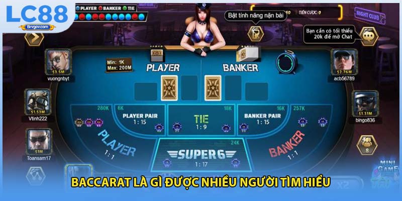 Baccarat là gì được nhiều người tìm hiểu